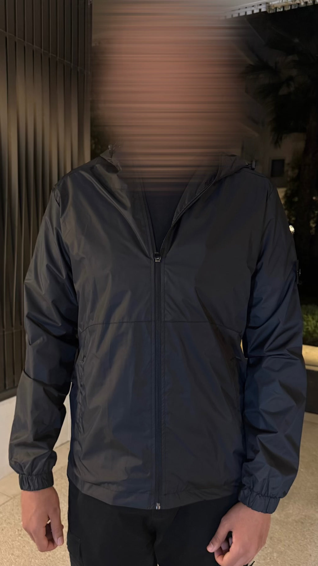 Veste STONE coupe vent noir