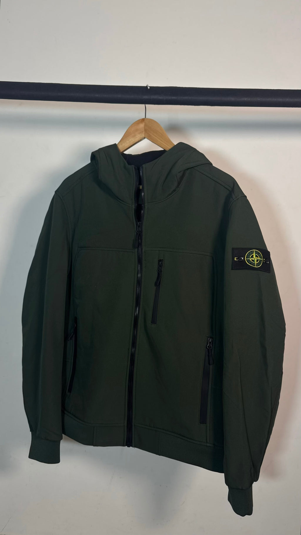Veste STONE SoftShell vert kaki