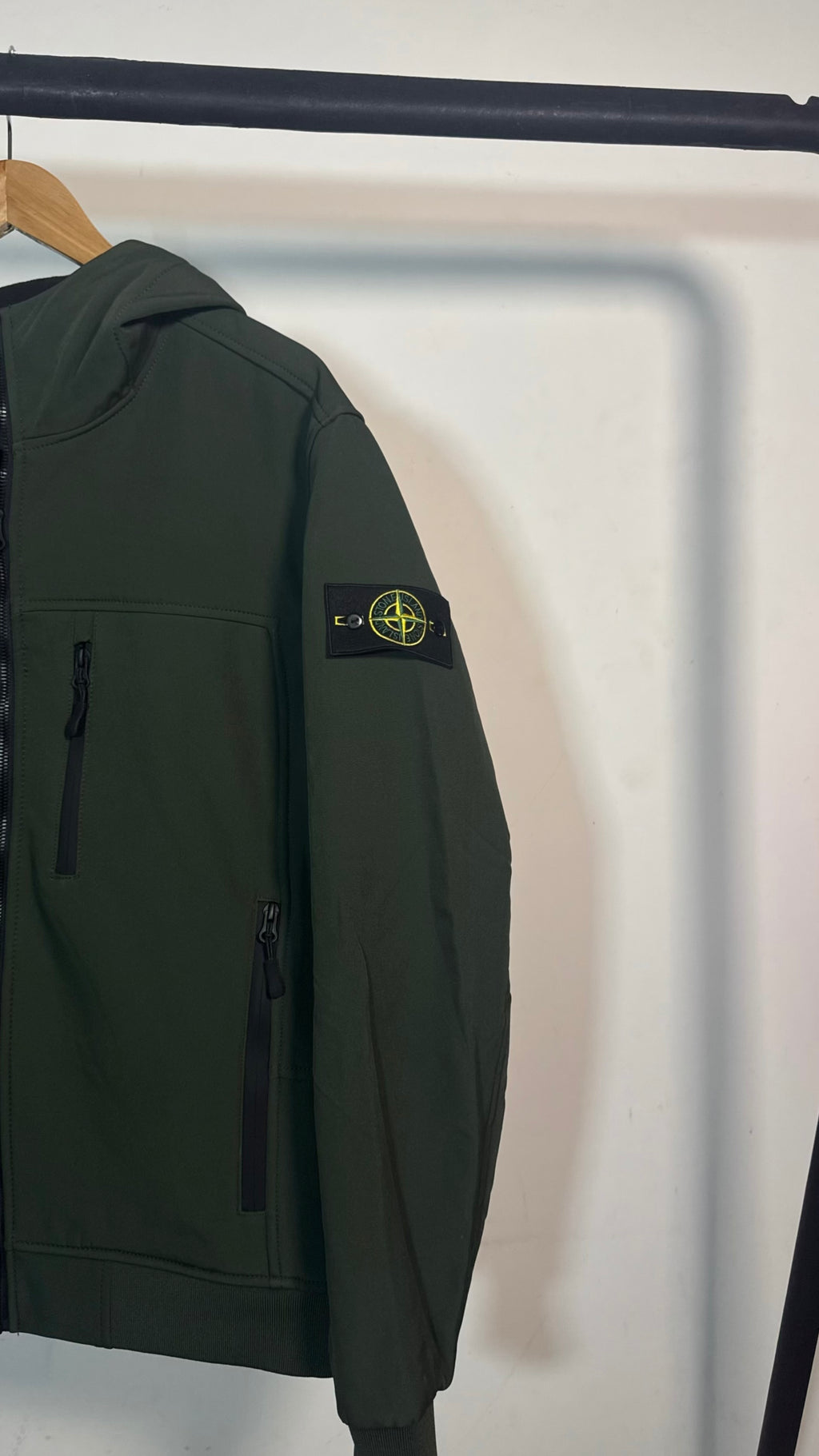 Veste STONE SoftShell vert kaki