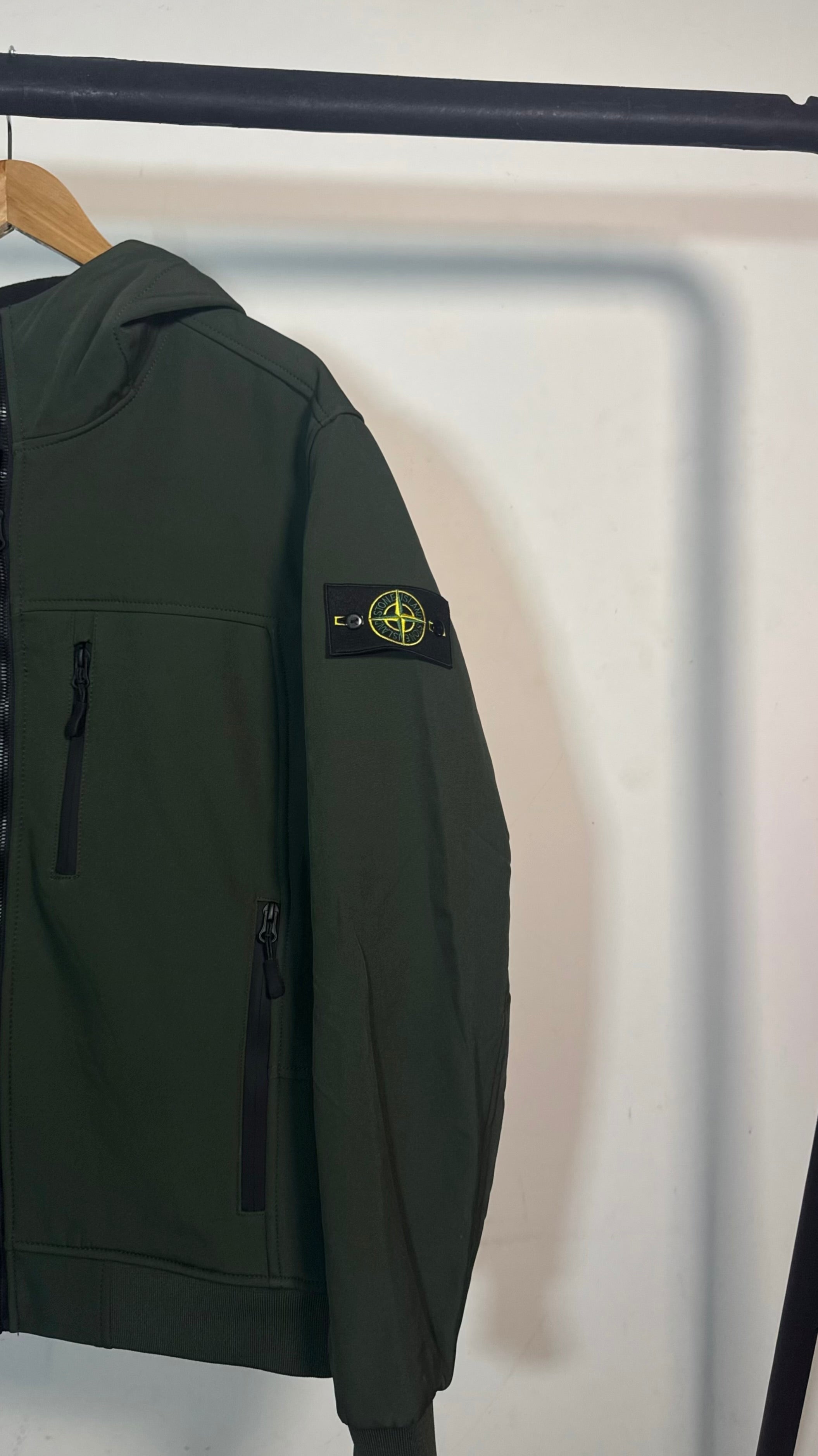 Veste STONE SoftShell vert kaki